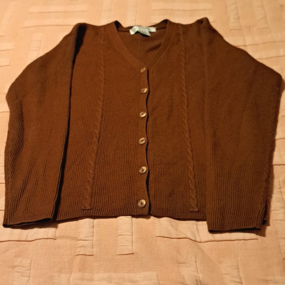 Vintage Evan Picone Womens cardigan medium EUC